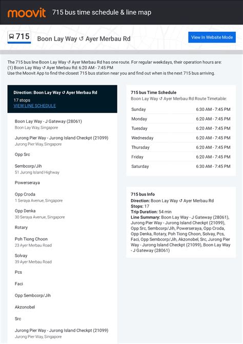 715STL bus time schedule & line route map.
